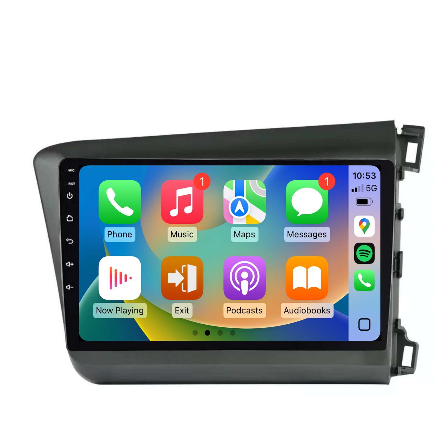 Honda Civic (2012-2015) Plug & Play Head Unit Upgrade Kit: Wireless & Wired Apple CarPlay & Android Auto