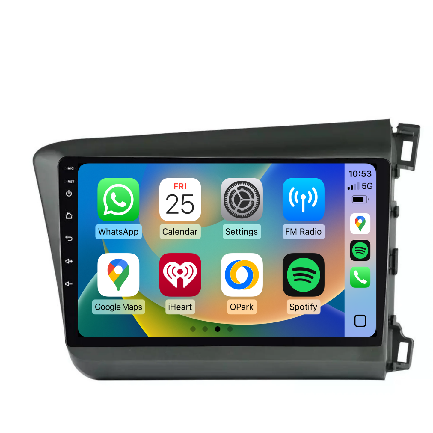 Honda Civic (2012-2015) Plug & Play Head Unit Upgrade Kit: Wireless & Wired Apple CarPlay & Android Auto