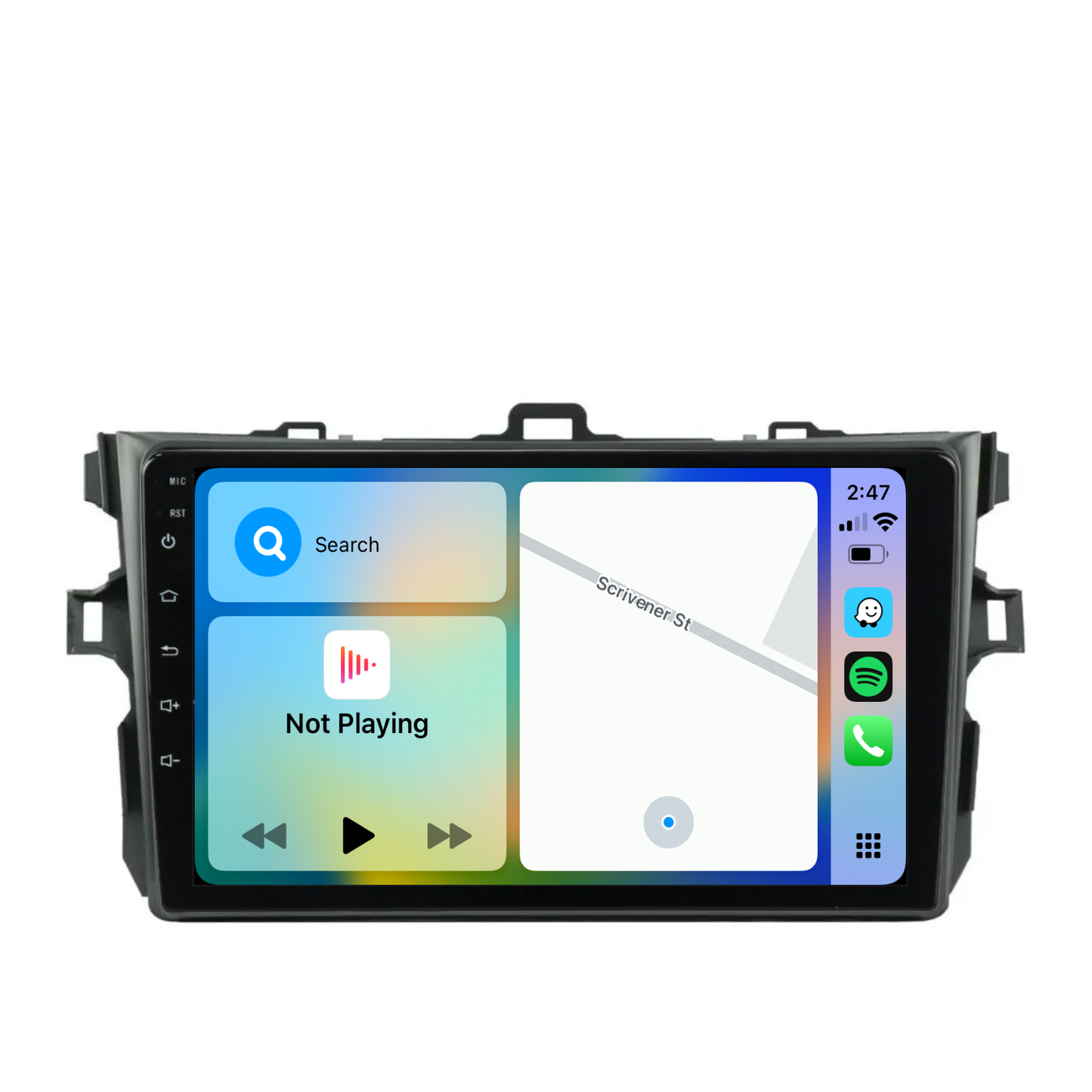Toyota Corolla Sedan (2007-2013) Plug & Play Head Unit Upgrade Kit: Wireless & Wired Apple CarPlay & Android Auto