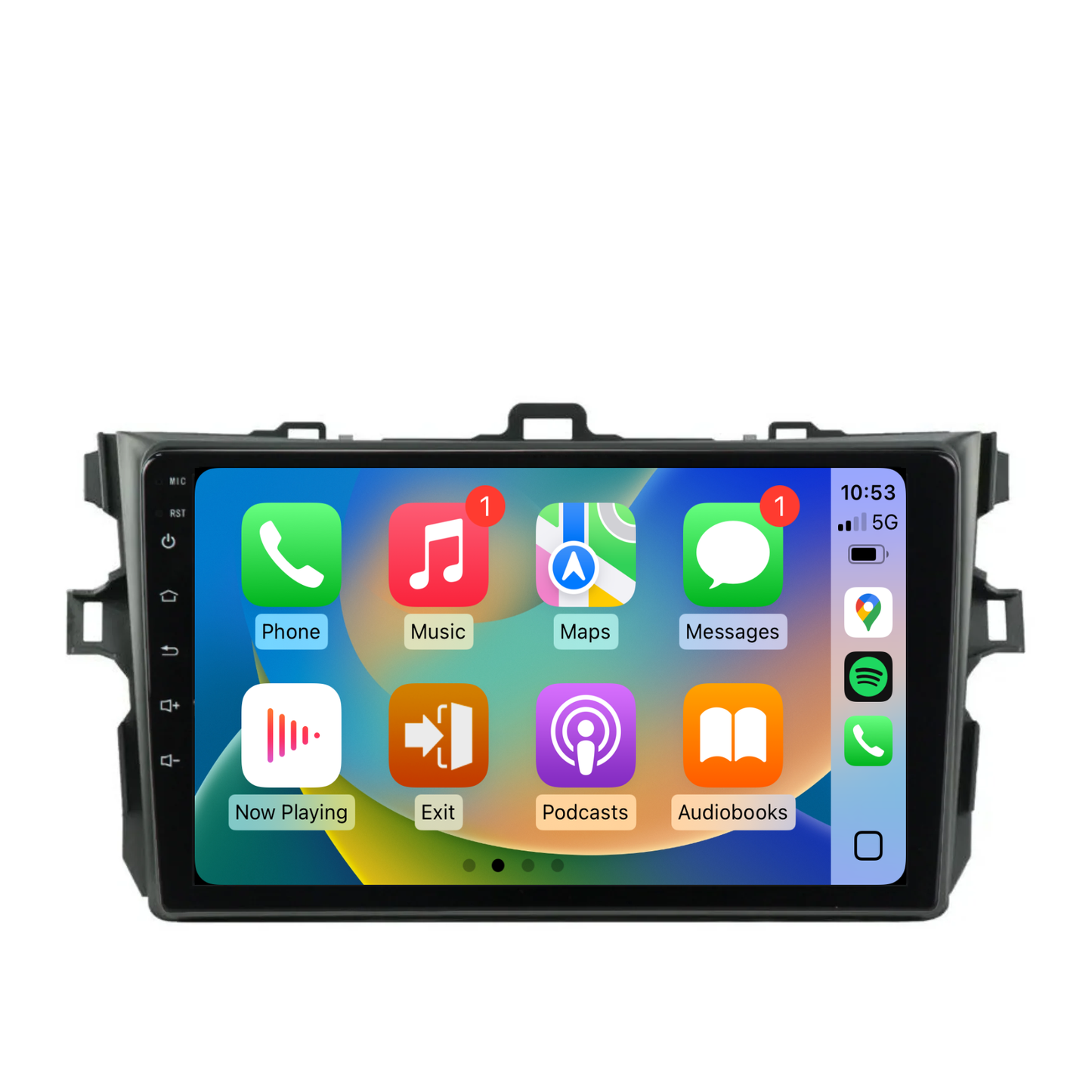 Toyota Corolla Sedan (2007-2013) Plug & Play Head Unit Upgrade Kit: Wireless & Wired Apple CarPlay & Android Auto