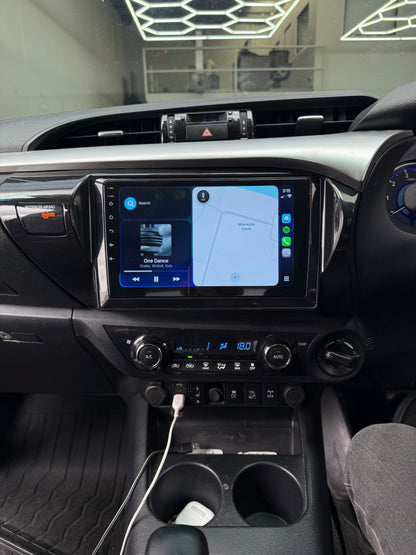 Toyota Hilux N80 / SR5 (2016-2020) Plug & Play Head Unit Upgrade Kit: Wireless & Wired Apple CarPlay & Android Auto