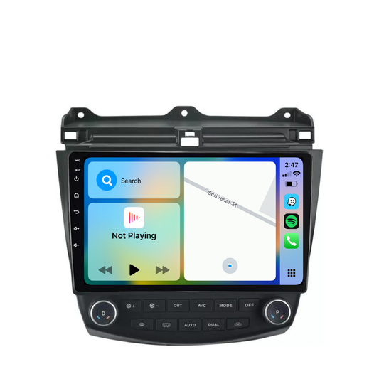 Honda Accord Euro (2003-2007) Plug & Play Head Unit Upgrade Kit: Wireless & Wired Apple CarPlay & Android Auto