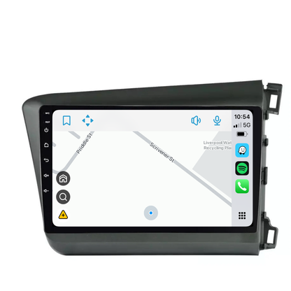 Honda Civic (2012-2015) Plug & Play Head Unit Upgrade Kit: Wireless & Wired Apple CarPlay & Android Auto