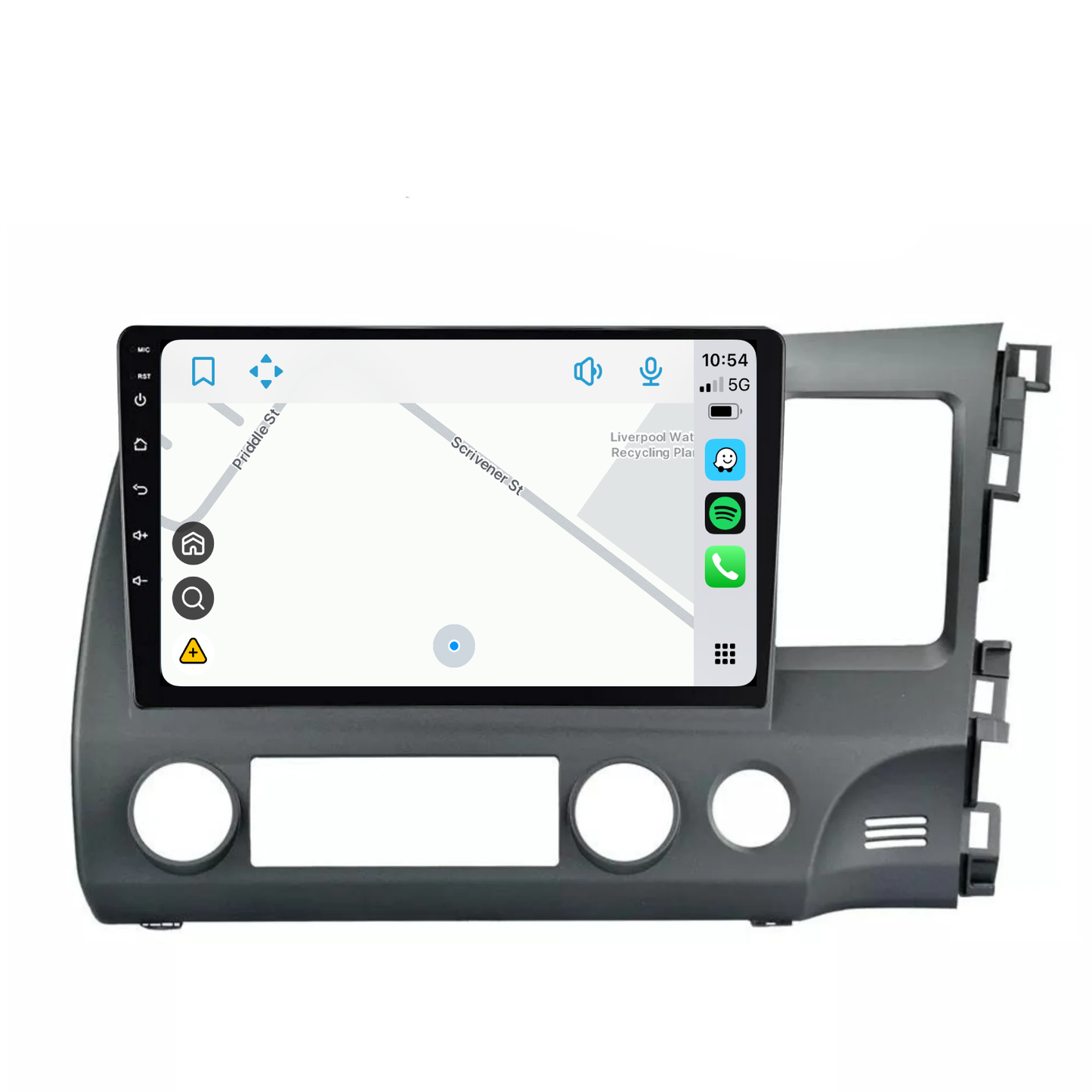 Honda Civic (2007-2011) Plug & Play Head Unit Upgrade Kit: Wireless & Wired Apple CarPlay & Android Auto