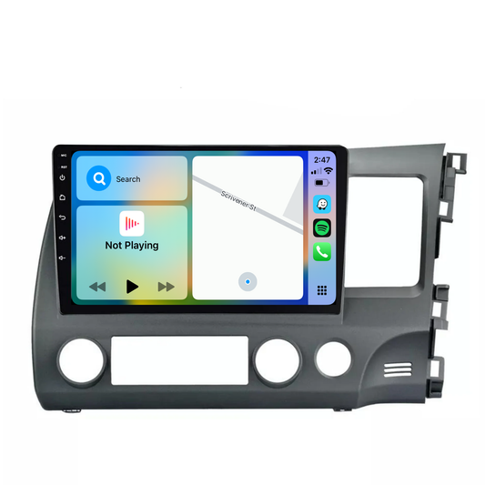 Honda Civic (2007-2011) Plug & Play Head Unit Upgrade Kit: Wireless & Wired Apple CarPlay & Android Auto