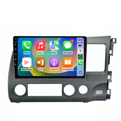 Honda Civic (2007-2011) Plug & Play Head Unit Upgrade Kit: Wireless & Wired Apple CarPlay & Android Auto