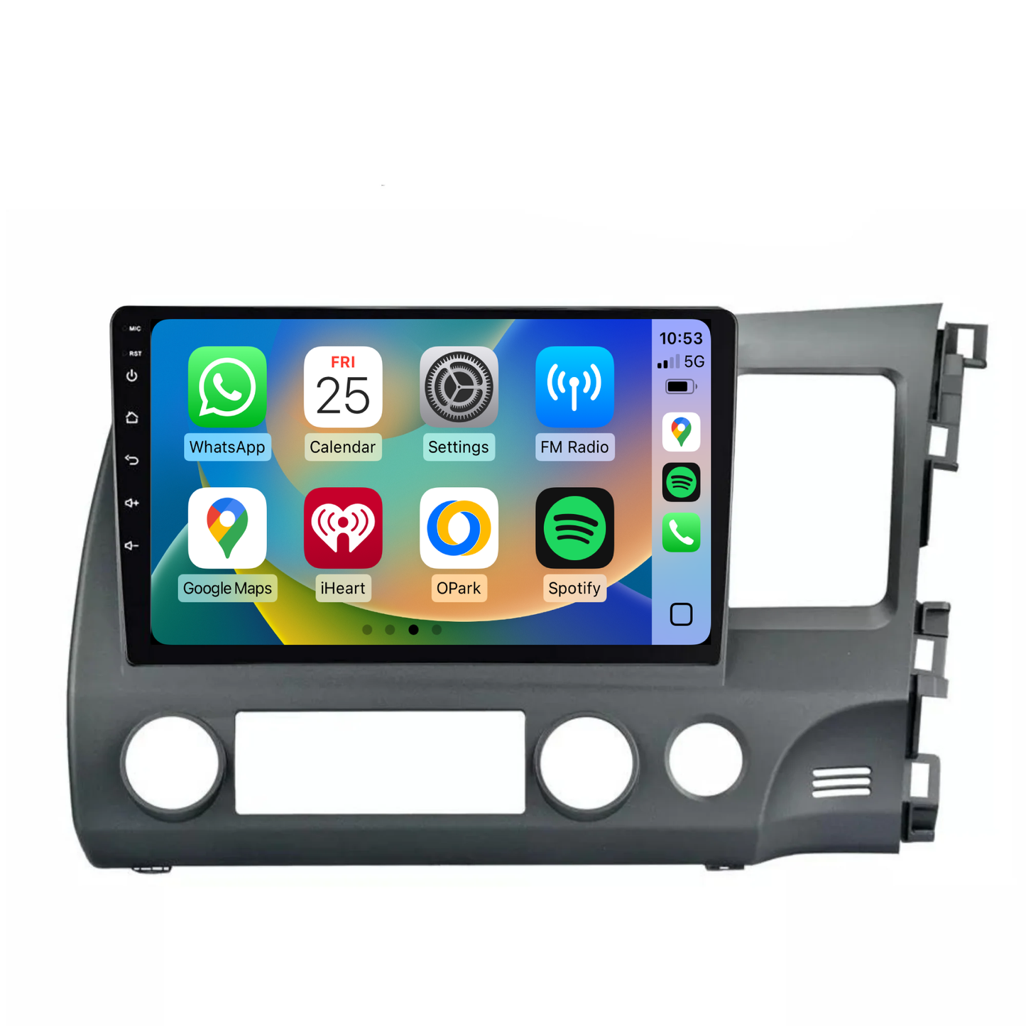 Honda Civic (2007-2011) Plug & Play Head Unit Upgrade Kit: Wireless & Wired Apple CarPlay & Android Auto