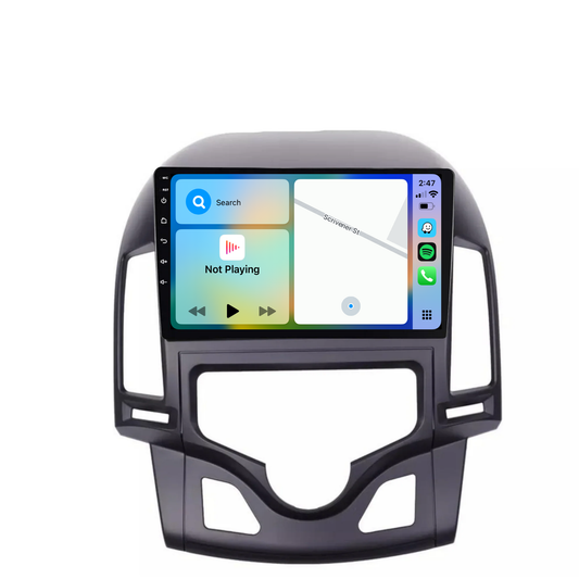 Hyundai i30 (AUTO AC) (2007-2012) Plug & Play Head Unit Upgrade Kit: Wireless & Wired Apple CarPlay & Android Auto