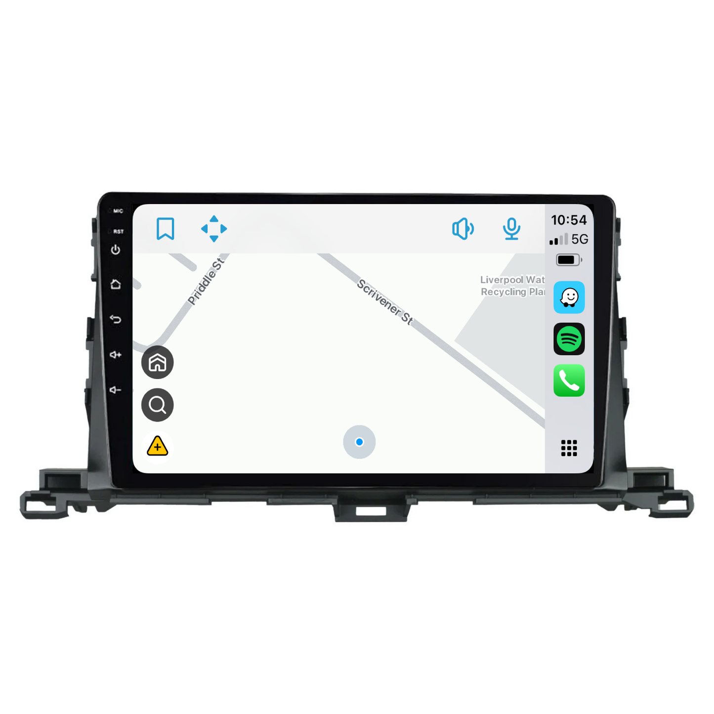 Toyota Kluger (2015-2018) Plug & Play Head Unit Upgrade Kit: Wireless & Wired Apple CarPlay & Android Auto