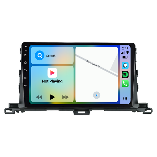 Toyota Kluger (2015-2018) Plug & Play Head Unit Upgrade Kit: Wireless & Wired Apple CarPlay & Android Auto