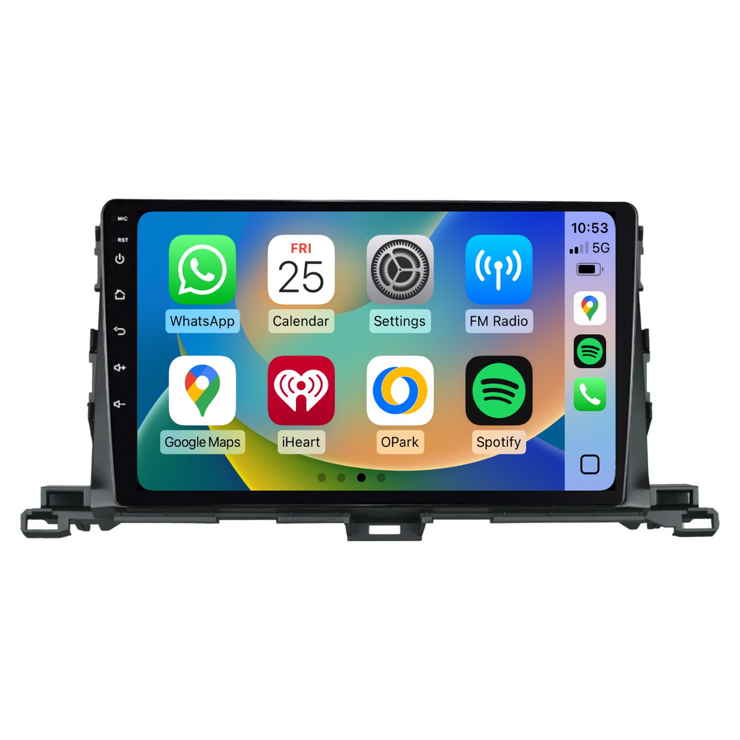 Toyota Kluger (2015-2018) Plug & Play Head Unit Upgrade Kit: Wireless & Wired Apple CarPlay & Android Auto