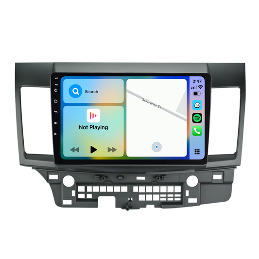 Mitsubishi Lancer (2010-2018) Plug & Play Head Unit Upgrade Kit: Wireless & Wired Apple CarPlay & Android Auto