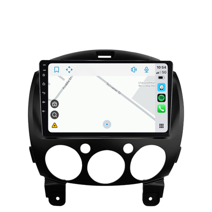 Mazda 2 (2007-2014) Plug & Play Head Unit Upgrade Kit: Wireless & Wired Apple CarPlay & Android Auto
