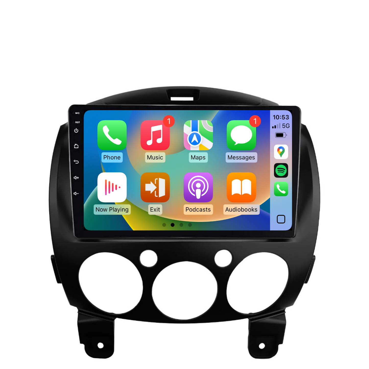 Mazda 2 (2007-2014) Plug & Play Head Unit Upgrade Kit: Wireless & Wired Apple CarPlay & Android Auto
