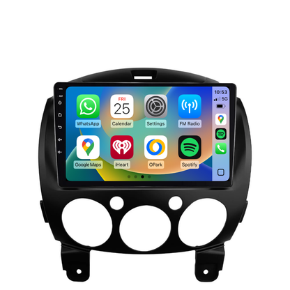 Mazda 2 (2007-2014) Plug & Play Head Unit Upgrade Kit: Wireless & Wired Apple CarPlay & Android Auto