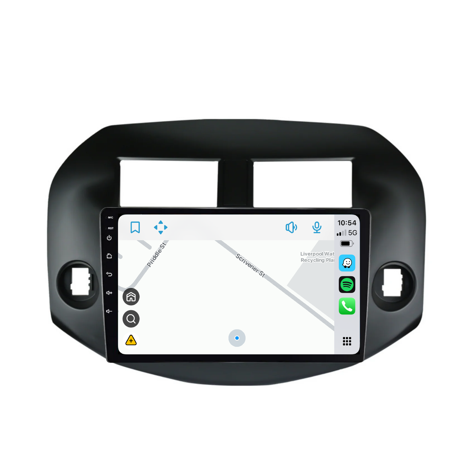 Toyota RAV4 (2007-2011) Plug & Play Head Unit Upgrade Kit: Car Radio with Wireless & Wired Apple CarPlay & Android Auto