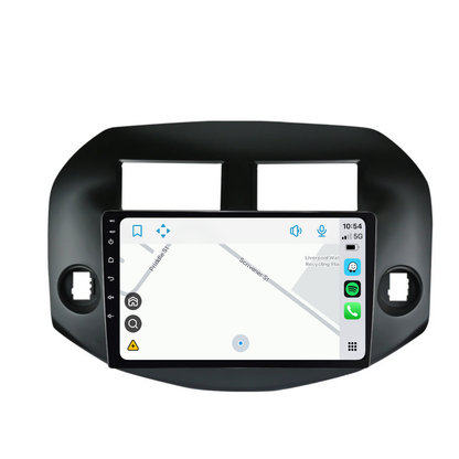 Toyota RAV4 (2007-2011) Plug & Play Head Unit Upgrade Kit: Car Radio with Wireless & Wired Apple CarPlay & Android Auto