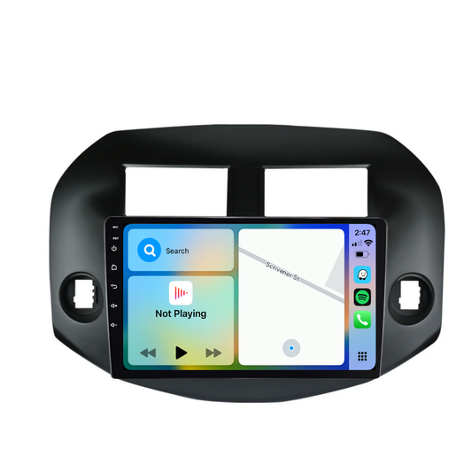 Toyota RAV4 (2007-2011) Plug & Play Head Unit Upgrade Kit: Car Radio with Wireless & Wired Apple CarPlay & Android Auto