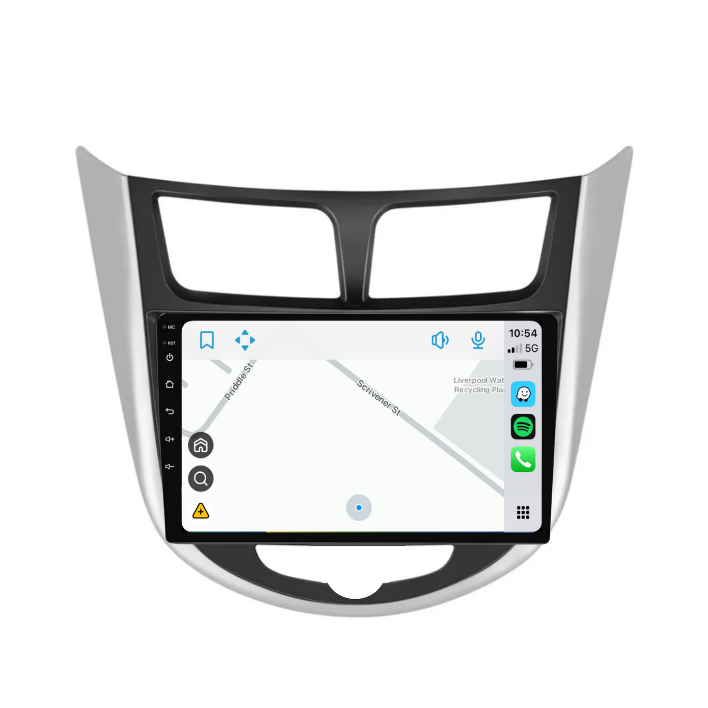 Hyundai Accent Manual AC (2010-2019) Plug & Play Head Unit Upgrade Kit: Wireless & Wired Apple CarPlay & Android Auto