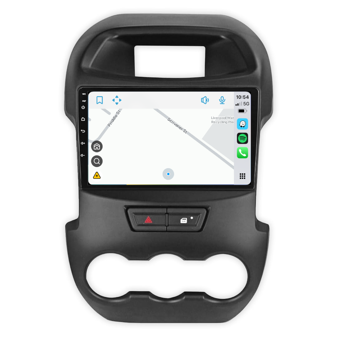 Ford Ranger (2011-2015) Plug & Play Head Unit Upgrade Kit: Wireless & Wired Apple CarPlay & Android Auto